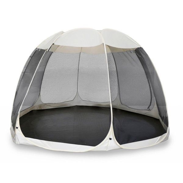 Садова альтанка Mebel Elite Cama 395 см бежева, чорна ME.CAMA/390/BZ/CZ/T/OGR/PAW фото