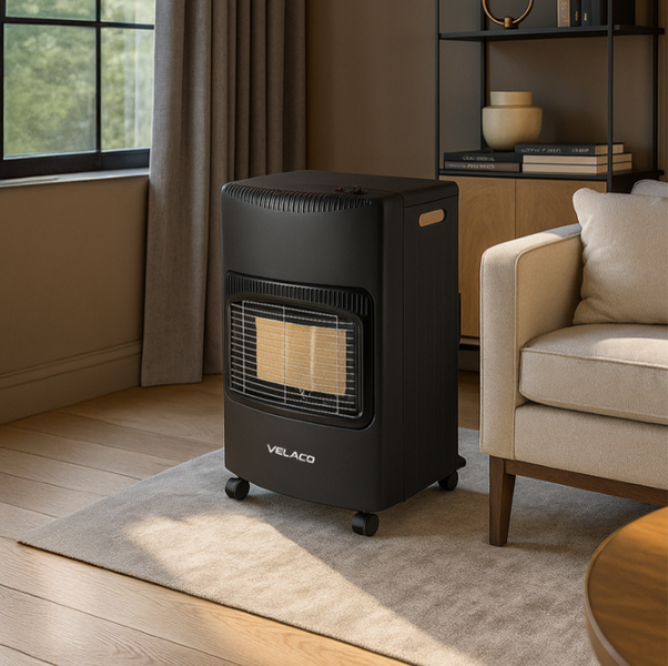 Портативний газовий обігрівач 4200 Вт Royal GH 500 + комплект для підключення (редуктор, шланг, прокладка, хомути-зажими) ECO-ONE фото