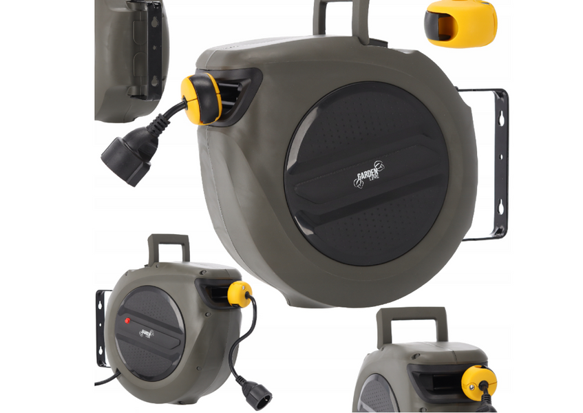 Подовжувач на котушці Garden Line ZHO9746 20 м сірий ZHO9746 фото
