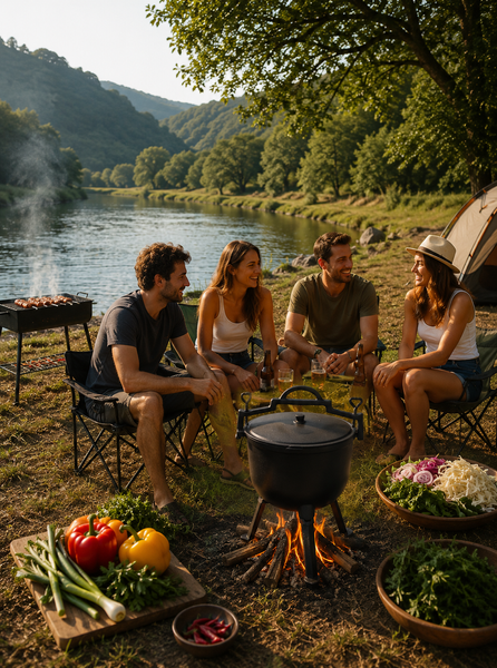 Туристичний казан Garden Line 8 л чавунний 27,5&times;21 см BBQ3710 фото