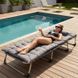 Шезлонг розкладний MultiGarden Relax Grey 120 кг GMFC-20180 фото 1