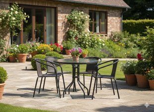 Комплект садових меблів MultiGarden Toscana стіл &Oslash;80 см техноротанг Toscana 80 кругла фото