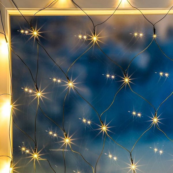 Світлодіодна гірлянда-сітка LightZone 160 LED 3.2х1.5 м. янтарне світло 17037 фото