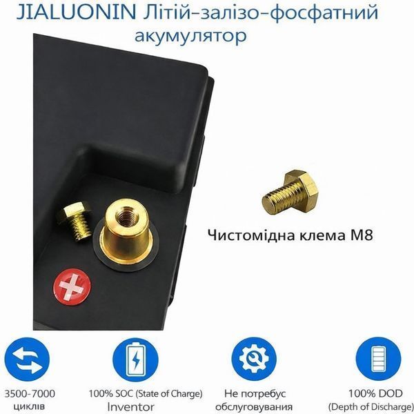 LiFePO4 12V/100Ah Аккумулятор PUPVWMHB с Bluetooth, BMS для резервного питания 17955-01 фото