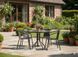 Комплект садових меблів MultiGarden Toscana (на 4 особи): стіл 80 см + 4 стільці з техноротангу Toscana 80 кругла фото 1