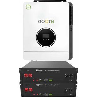 6.2 кВт + 7,2 кВт Комплект резервного живлення: 2 Акумулятора Dyness B3 LiFePO4 48V/75Ah + інвертор Gootu для дому, квартири 17072 фото