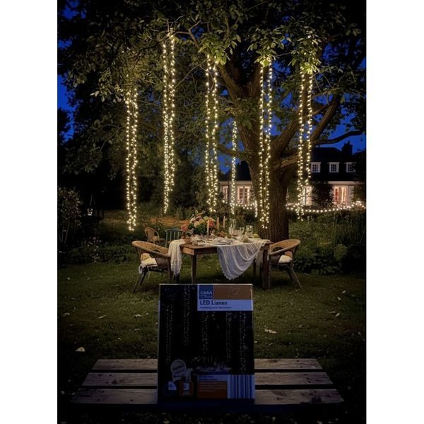 Светодиодная гирлянда Casa Deco LED Lianen, 5 лиан по 192 см, теплый белый свет 17617-01 фото
