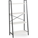Стелаж MEbel ELite GIA 131&times;64&times;34 см 4 полиці білий, чорний ME.GIA/B/CZ/REG фото 9