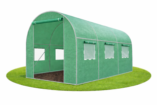 Садова теплиця 7 м&sup2; 3,5&times;2&times;2 м армована UV-4 зелена 1481 фото