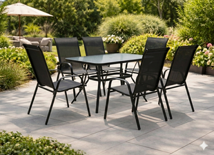 Комплект садових меблів Gardenline Majorka FEnix-6 110x60 столик Majorka FENIX-6 фото