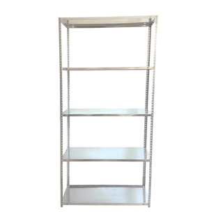 Стеллаж металлический (180 x 90 x 40 см) 5 полок, нагрузка &ndash; 60 кг на полку, оцинкованная сталь, Серый GWI1878 фото