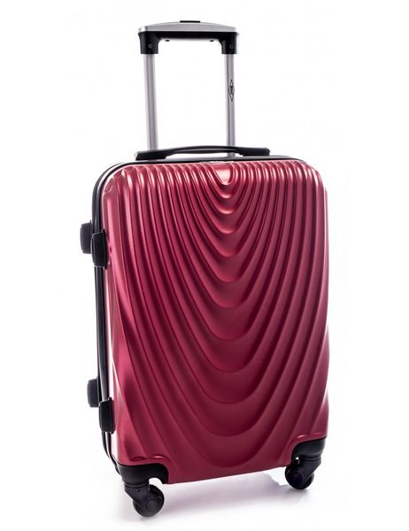 Дорожня валіза з ABS+ пластику Rgl 663 Середня, Бордовий 663 фото