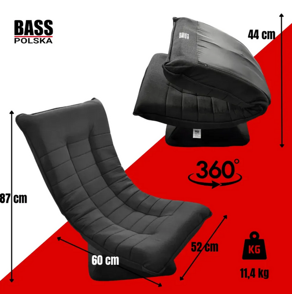 Обертове крісло Bass Polska BH 30043 чорне 60&times;52&times;87 см BH 30043 фото