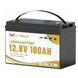 LiFePO4 100Ah 12V 1280Wh Акумулятор FLYFOREE з Bluetooth та BMS для систем резервного та автономного живлення будинку 17113 фото 6