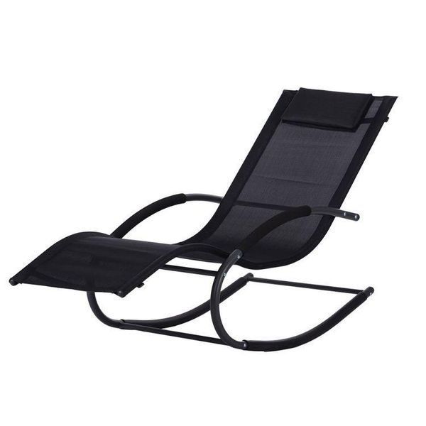 Шезлонг гойдалка MultiGarden Zero Gravity чорний 150 кг 5905817011650 фото