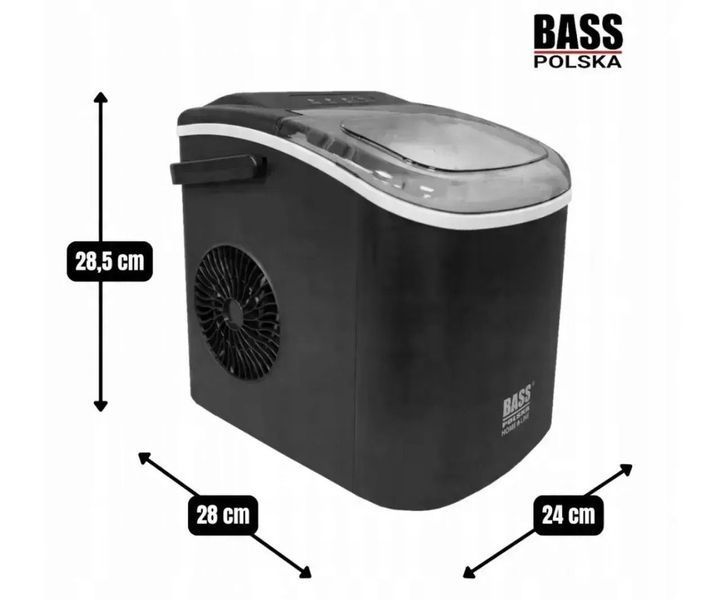 Льодогенератор Bass Polska BH 10001 12 кг, 24 год чорний BH 10001 фото
