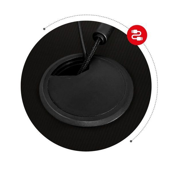 Комп'ютерний стіл HUzaro HEro 5.0 120&times;60 см чорний HERO 5.0 BLACK фото
