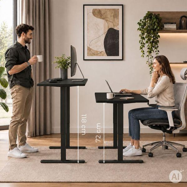 Стіл ModernHome Nord Black 140x60 см електричний 5905817012671 фото