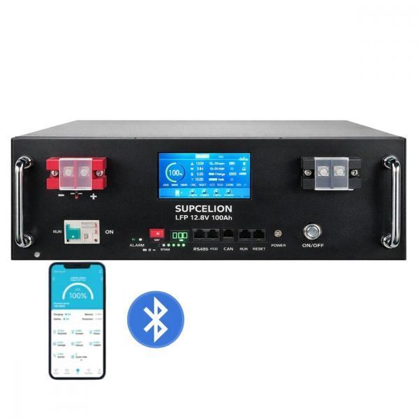 5 кВт+5 кВт LiFePO4 Комплект резервного живлення Інвертор Gootu+Акумулятор Supcelion LCD Touch Screen, parallel function 17991-01 фото