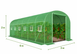 Теплиця садова Primaveo 6&times;3&times;2 м армована плівка UV-4 G1350 фото 11