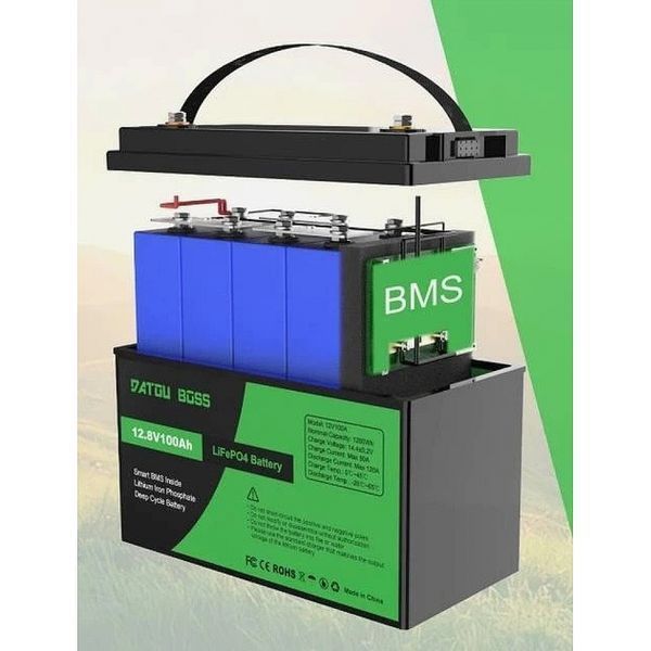 LiFePO4 12V 100Ah Акумулятор Datouboss, BMS, 1280Wh 17084 фото
