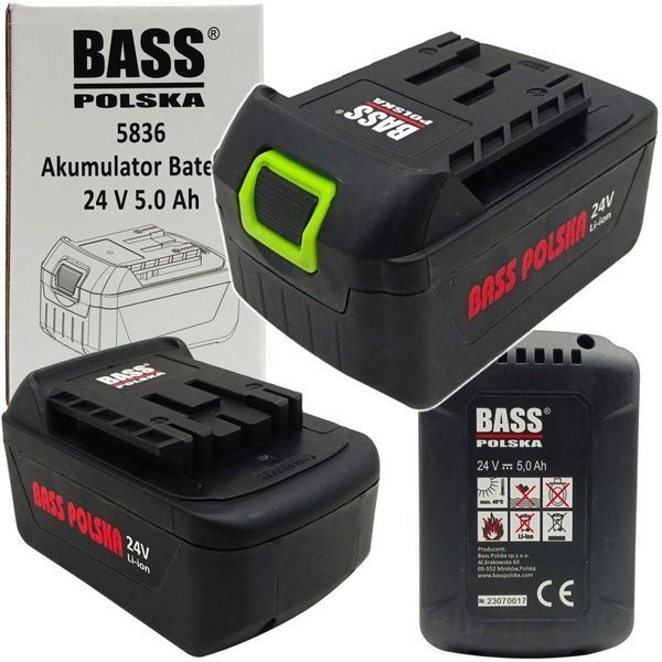 Акумулятор Bass Polska 5836 24 В 5.0 А&middot;год for інструментів 5836 фото
