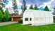 Садова теплиця 10 м&sup2; 4&times;2,5&times;2 м армована плівка UV-4 біла 1560 фото 9