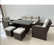 Садові меблі GardenLine ABI8805 MArinne III 6 шт. коричневі ABI8805 фото 2