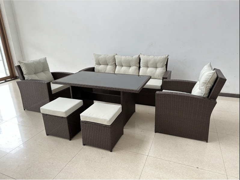 Садові меблі GardenLine ABI8805 MArinne III 6 шт. коричневі ABI8805 фото