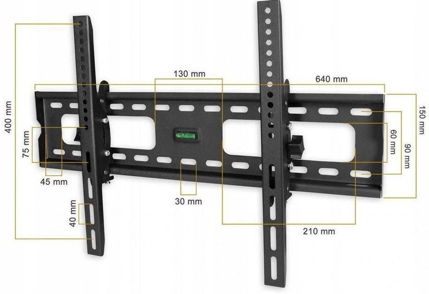 Кріплення для ТВ Bass Polska BH 15551 32&ndash;65" нахил 70 мм 15551 фото