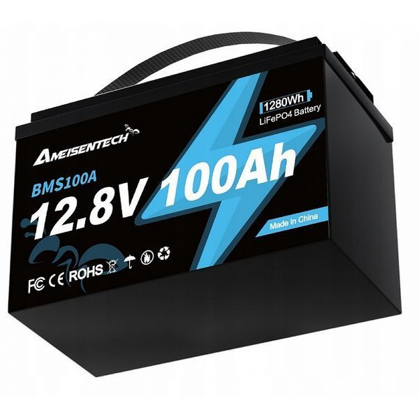 Акумулятор LiFePO4 Ameisentech A121 12V 100Ah 1280Wh 18195-01 фото