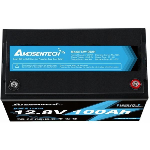 Акумулятор LiFePO4 Ameisentech A121 12V 100Ah 1280Wh 18195-01 фото