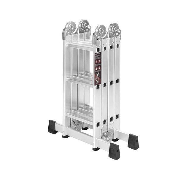 Драбина алюмінієва Kraft&Dele KD4070 4x3 346 см 150 кг KD4070 фото