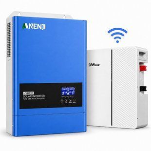 Гібридний інвертор Anenji ANJ-6200W-48V 6,2 кВт з акум. 5,12 кВт&middot;год 17276 фото