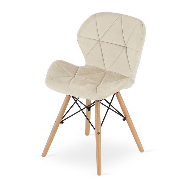 Крісло Leobert Lago Beige 74 см оксамитова оббивка Lago Beige фото