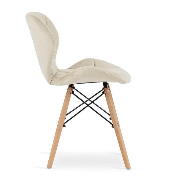 Крісло Leobert Lago Beige 74 см оксамитова оббивка Lago Beige фото