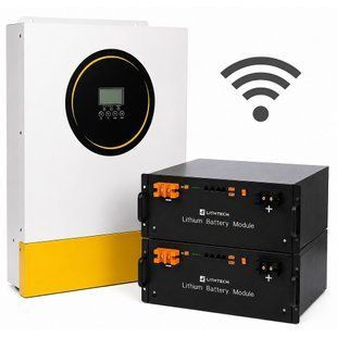 Комплект резервного живлення Anenji 11 кВт Wi-Fi 2&times;51.2V 100Ah 17253 фото