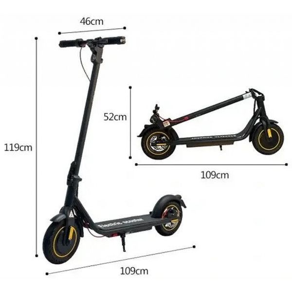 Електросамокат X8Pro 10 дюймів 500 Вт чорний 15900-01 фото