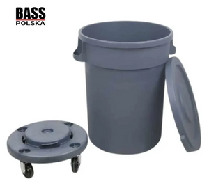 Пластиковая бочка объемом 220 л Bass Polska BH 79970 с колесами и краном, контейнер для воды и мусора &laquo;2 в 1&raquo; для дома и сада BH 79970 фото