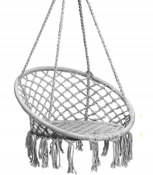 Садова гойдалка-гамак GardenLine Grey Comfort 80x60x120 см HAM2696 Grey фото