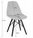 Крісло JUmi Plastic Chair Grey поліпропілен ніжки дерево Plastic Chair Grey фото 5