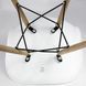 Крісло JUmi Plastic Chair White біле дерев'яні ніжки Plastic Chair White фото 7