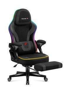 Комп'ютерне крісло Huzaro Force 4.6 Black RGB тканина Force 4.6 Black RGB фото