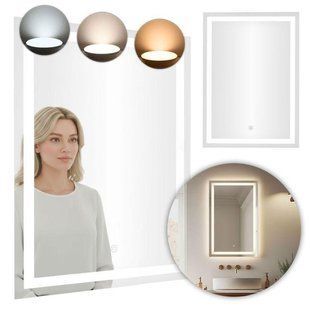 Дзеркало ModernHome 50x70 см з LED-підсвічуванням 5905817008681 фото