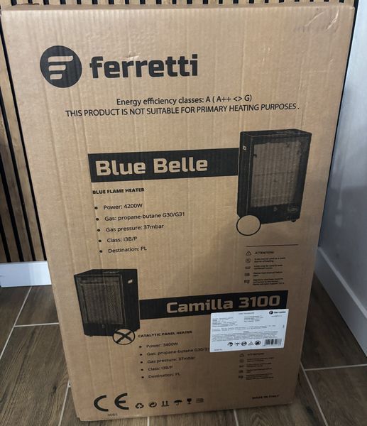 Газовий обігрівач Ferretti Camilla 3100 3.4 кВт сірий Camilla 3100 фото