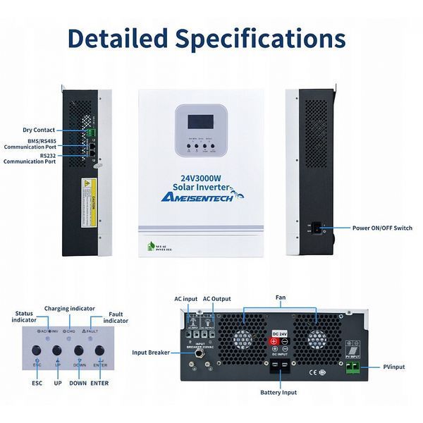 Комплект резервного живлення Ameisentech GR3024Emh 3 кВт 2560Wh 17226 фото