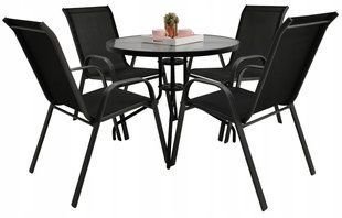 Комплект садових меблів GardenLine Majorka-4 Black 60&times;70 см столу 1788873670 фото