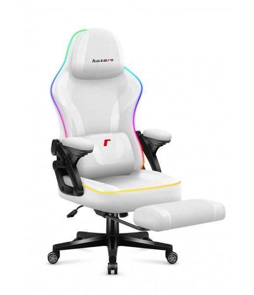Компьютерное кресло Huzaro Force 4.6 White RGB ткань Huzaro Force 4.6 White RGB Force 4.6 White RGB фото