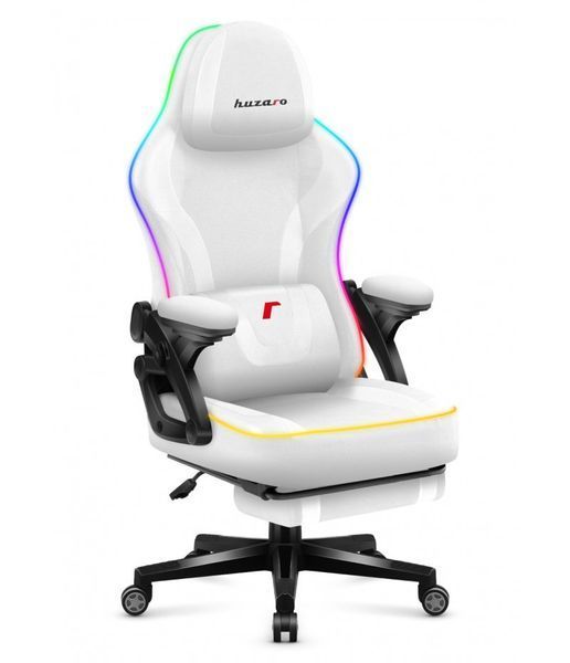 Компьютерное кресло Huzaro Force 4.6 White RGB ткань Huzaro Force 4.6 White RGB Force 4.6 White RGB фото