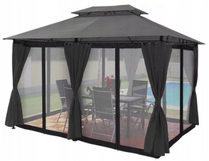 Павільйон GardenLine Totem Grey 3&times;4&times;2,5 м сталевий каркас TUN0389 фото